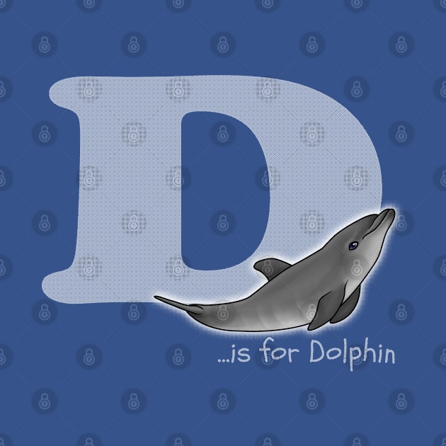 D is for Dolphin by Art by Aelia