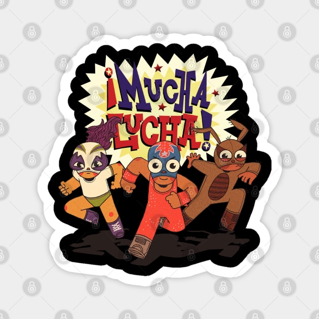 mucha lucha power WWF Magnet by jaranan99