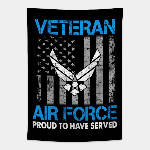 Air Force Veteran - Proud To Have Served Tapestry by Otis Patrick