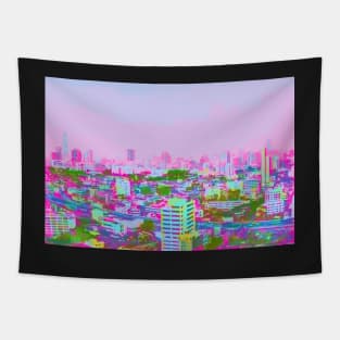 Globalization and climate change city in the morning Tapestry