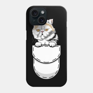 Funny Exotic Shorthair Pocket Cat Phone Case