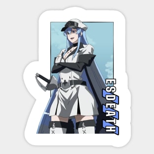  Alexiss Akame Ga Kill Esdeath Girl Cute Sticker for