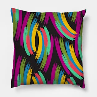 Colorful Brush pattern Pillow