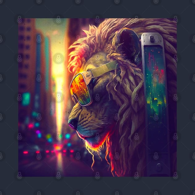 Dread Lion sunset by DreadX3