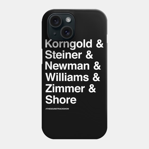 Helvetica Composers Phone Case by The Soundtrack Show