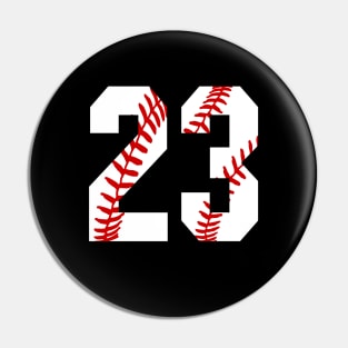 Baseball Number 23 #23 Baseball Shirt Jersey Favorite Player Biggest Fan Pin