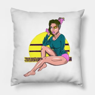 Thick Cyberpunk Girl Pillow