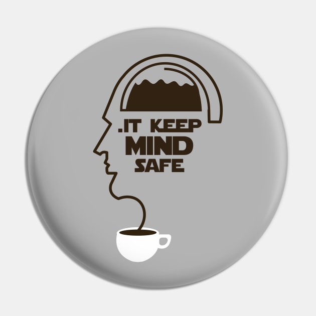 Caffee Mind Pin by Dojaja