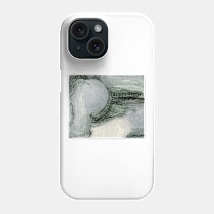 Abstract Oil Painting Linen Greenish Gray 1c15 Phone Case