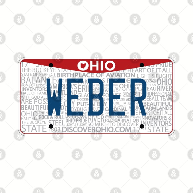 State of Ohio custom Weber vanity license plate by zavod44