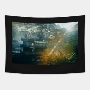 Shanty City Tapestry