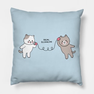 Meow Six Feet Away Pillow