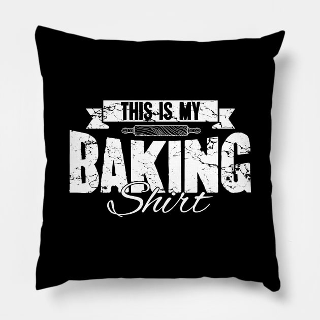 This is my baking shirt Pillow by captainmood