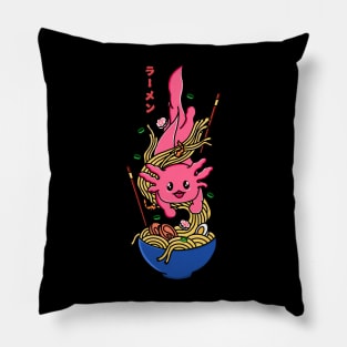 Axolotl Ramen Noodles Pillow