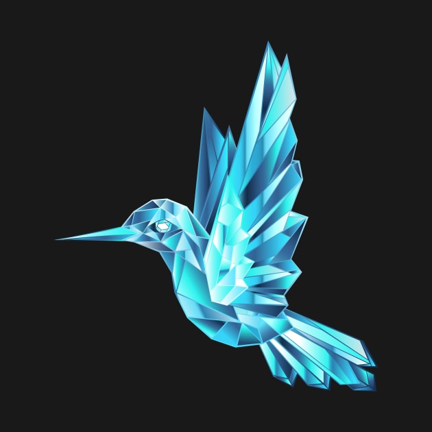 Crystal Hummingbird by Blackmoon9