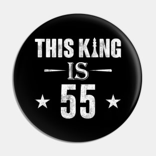 This King Is 55 Chess Lover Pin