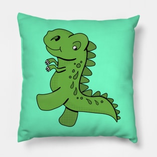 A Happy Tyrannosaurus Rex Pillow