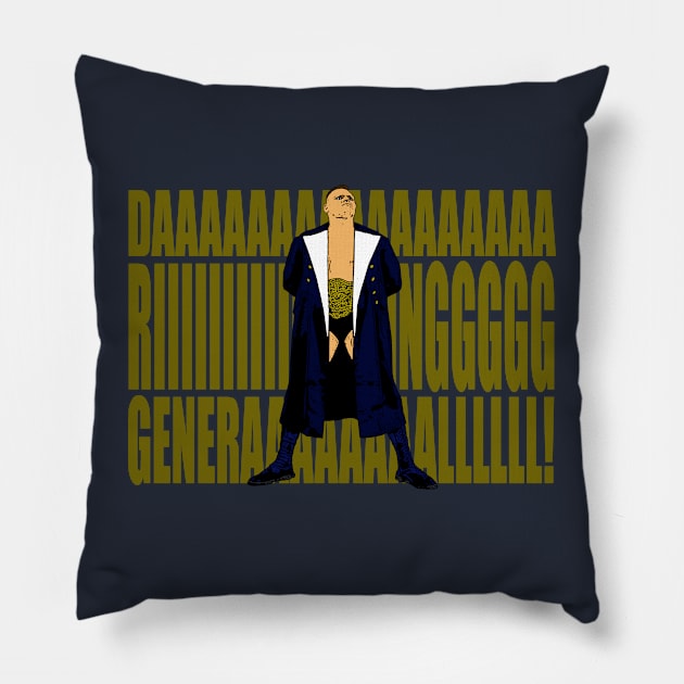 Navy General (gold letters) Pillow by BradyRain