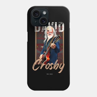 David Crosby vintage graphic design artwork Phone Case