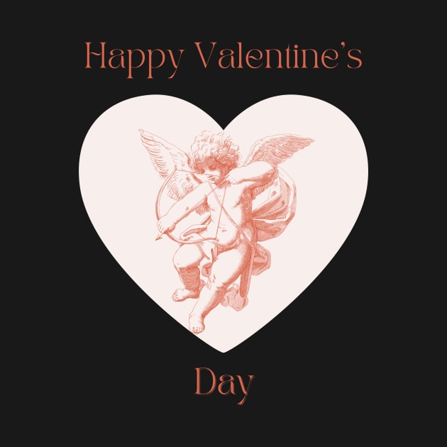 Cupid Love Heart Valentine's Day Card by shopY2K