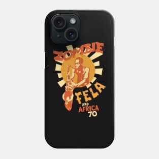 Fela Kuti's 'Zombie' Album Tribute: Psychedelic Afrobeat Illustration Phone Case