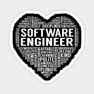 Software Engineer Heart Magnet