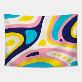 Liquid  Abstract Colors Tapestry