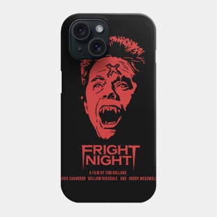 Fear and horror in a Vampire Fright Night Phone Case