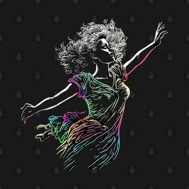 Dancing Woman by www.TheAiCollective.art