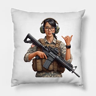 Tactical Girl Pillow