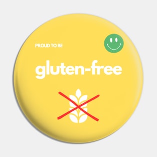 Proud To Be Gluten-Free - Yellow Pin