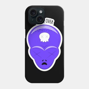 Alien face-Game over Phone Case