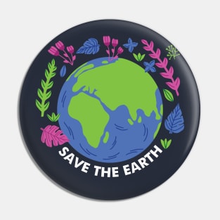 Save The Earth Pin