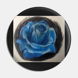 blue rose Pin