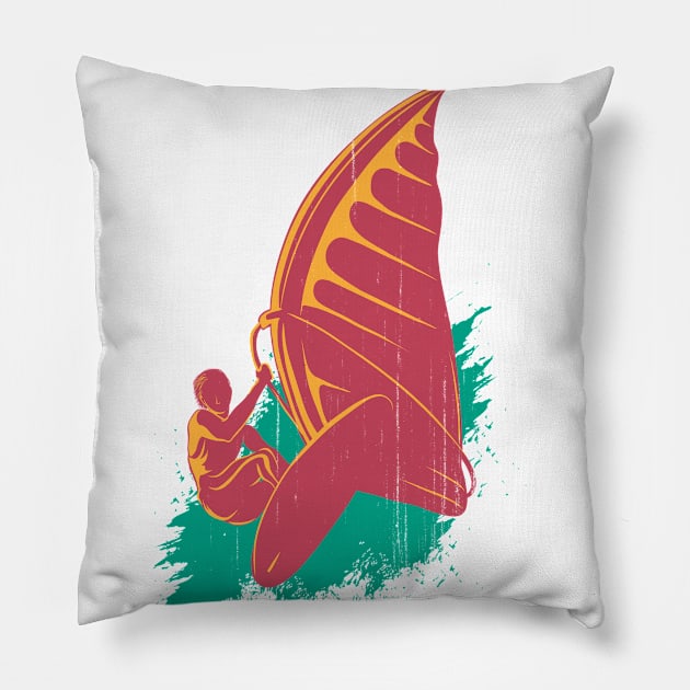 Windsurfing Pillow by NiceIO