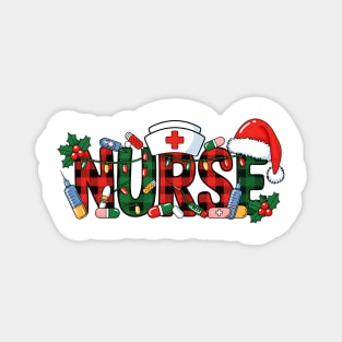 Nurse Christmas Design Magnet