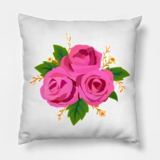 Vintage Floral, Botanical Flower, Watercolor Pillow