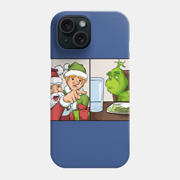 meme internet christmas griiinc Phone Case by the house of parodies