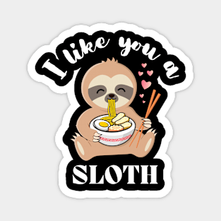 Cute Sloth Donut Trainer Magnet