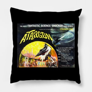 Classic Science Fiction Lobby Card - Atragon Pillow