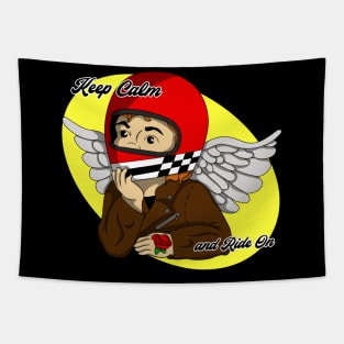 biker cherub Tapestry