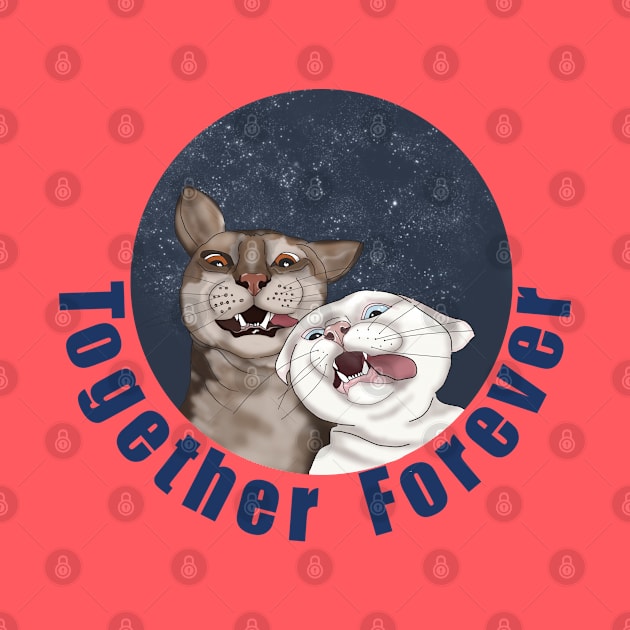 Funny cats Together forever by KateQR