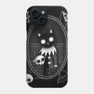 Black Cat Portrait Phone Case