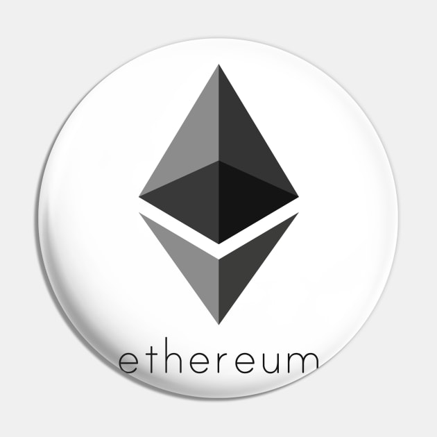 Ethereum ETH Cryptocurrency Pin by Cryptolife