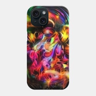 Vivid psychedelic fish Phone Case