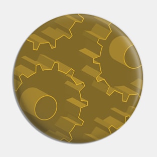 3D gear industrial pattern Pin