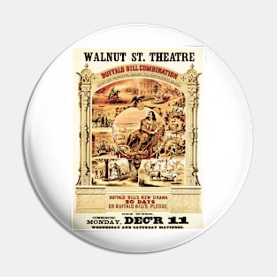 BUFFALO BILL Walnut St. Theatre Vintage Drama Theater Play Performances Advertisement Pin