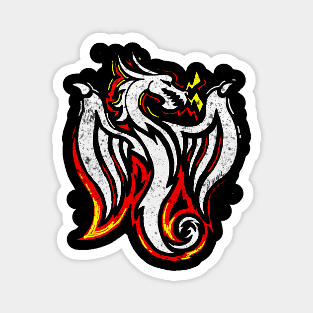 Fire Dragon Magnet by AVEandLIA