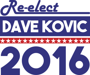 Re-Elect Dave Kovic 2016 (Bold) Magnet