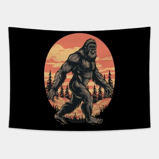 bigfoot  heart valentines day Tapestry